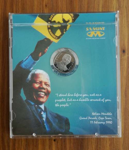 Nelson Mandela 2000 UNC/ PROOF R5 In CD Cover.