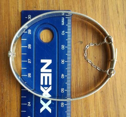 Beautiful sterling silver engraved ladies Bracelet.