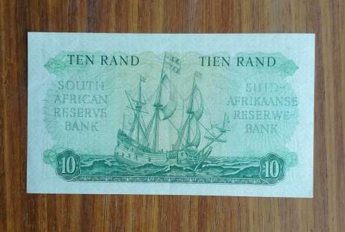 South Africa UNC/AUNC Old Rissik Ten Rand Bank note. (728)