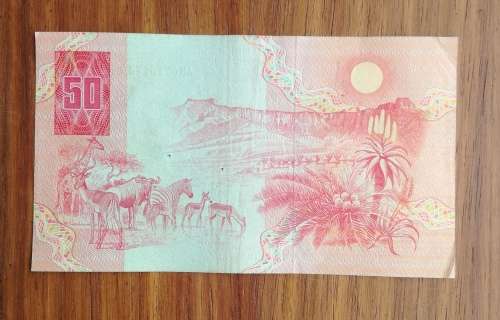 South Africa de Kock Old R50 Bank note. (074)