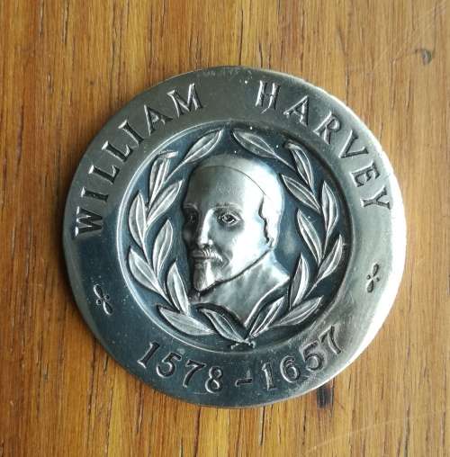 William Harvey 1578-1657 Blood Doning Medal 1968 Awarded to L.J. KLOPPER.
