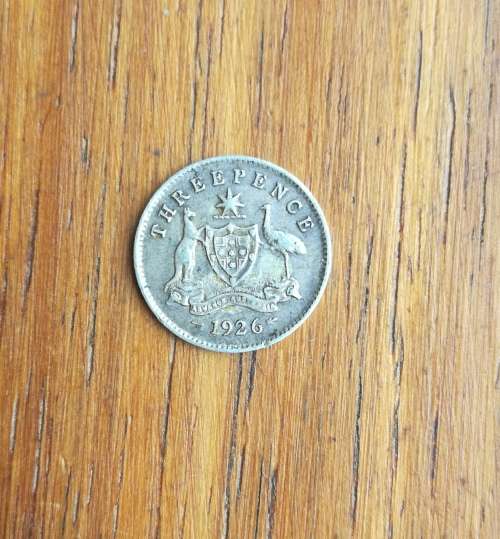 Australia 1926 Silver Threepence.