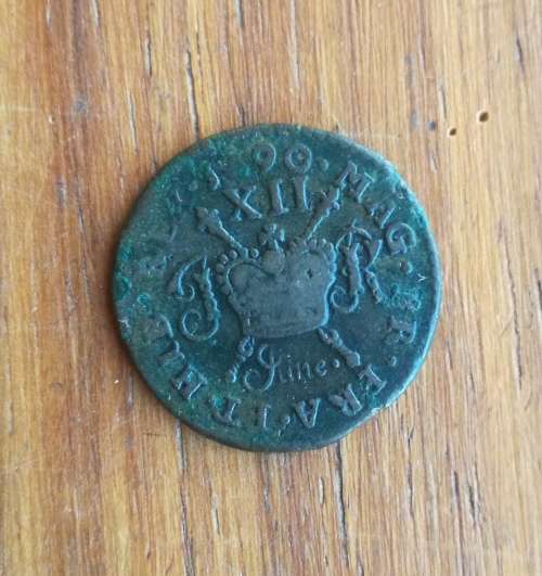 Ireland 1690 Gun Money James 11 Nice coin!!