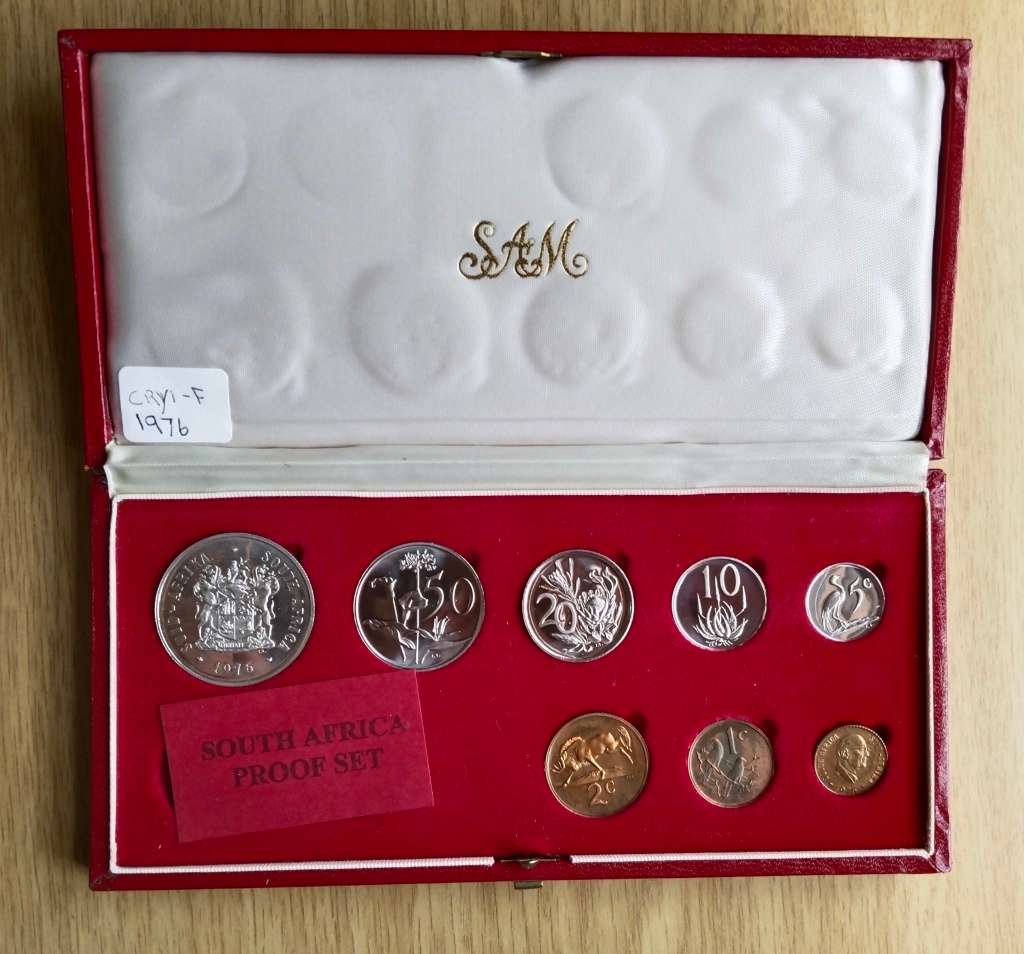 South Africa 1976 Silver one Rand Proof set.