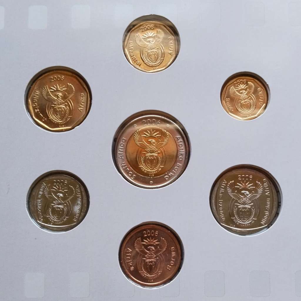 South Africa 2006 UNC Coin Set.