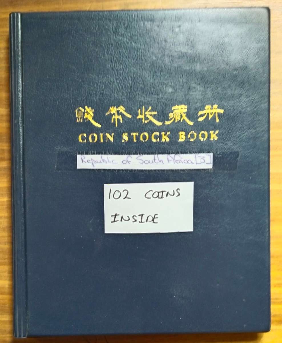Collection of 102 Republic of South Africa coins with album. ( R 252 in valid currency)