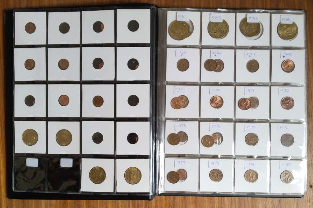 Collection of 166 Republic of South Africa coins with album. Some Good.