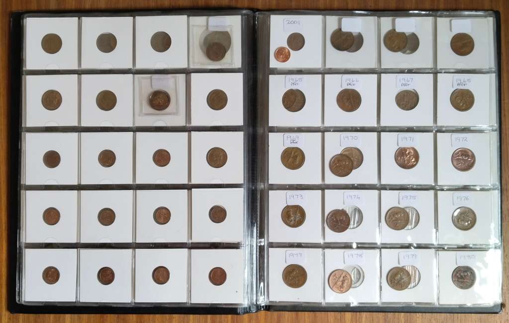 Collection of 166 Republic of South Africa coins with album. Some Good.