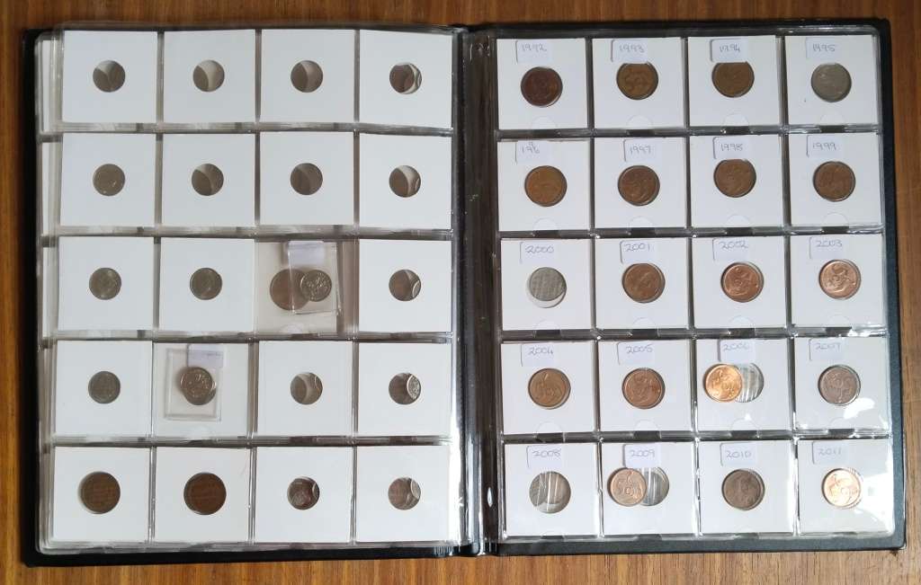 Collection of 166 Republic of South Africa coins with album. Some Good.