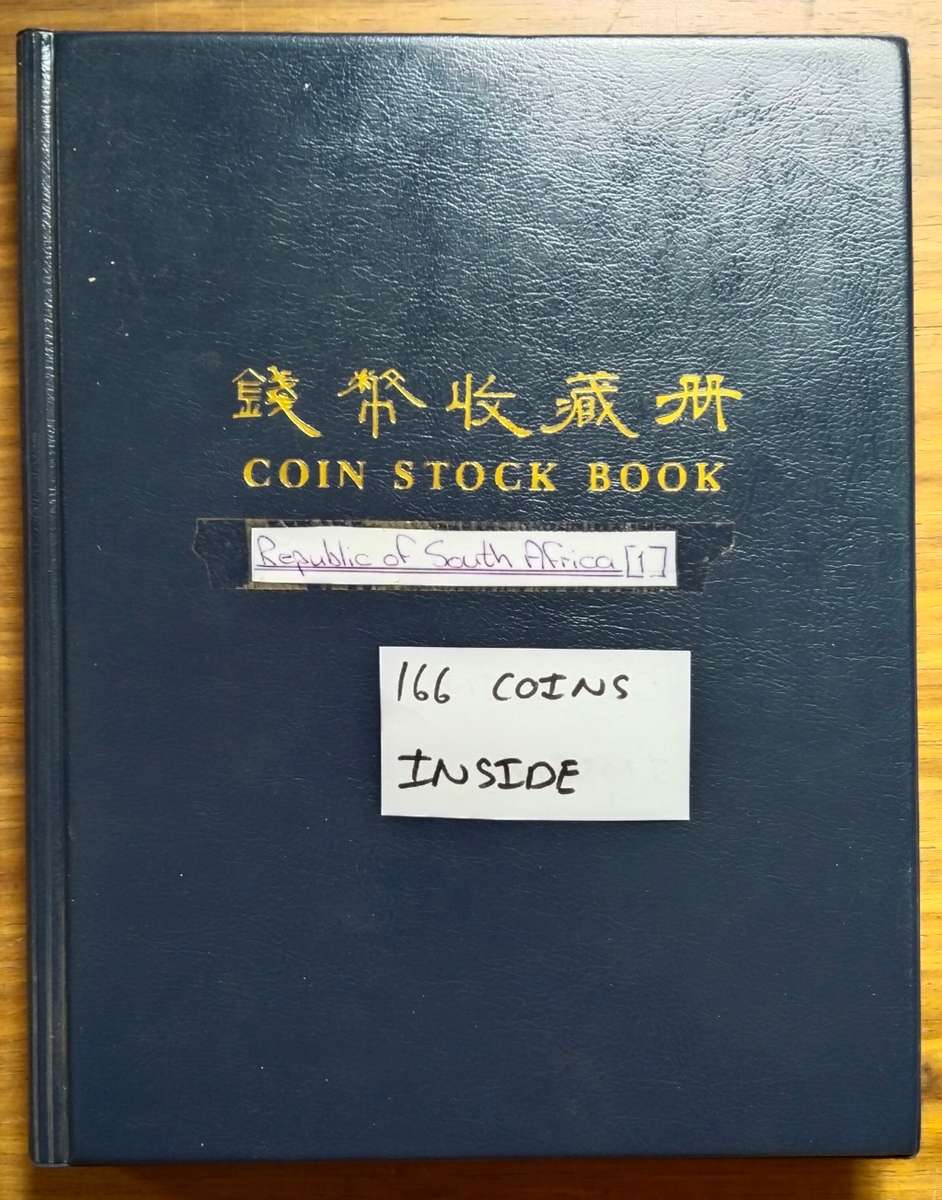 Collection of 166 Republic of South Africa coins with album. Some Good.