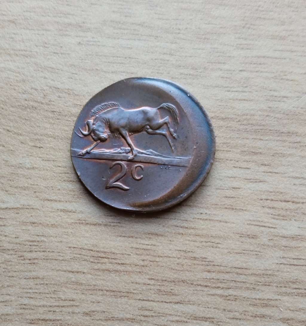 Error 1965 South Africa Two Cents. Beautiful item!!