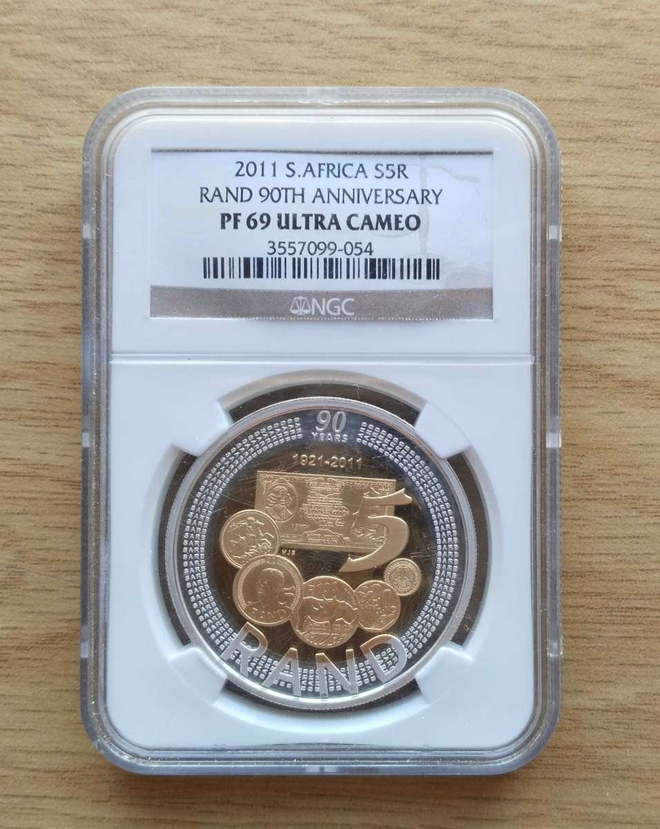 Nelson Mandela Sterling silver 2011 Proof 69 Ultra Cameo R5 NGC