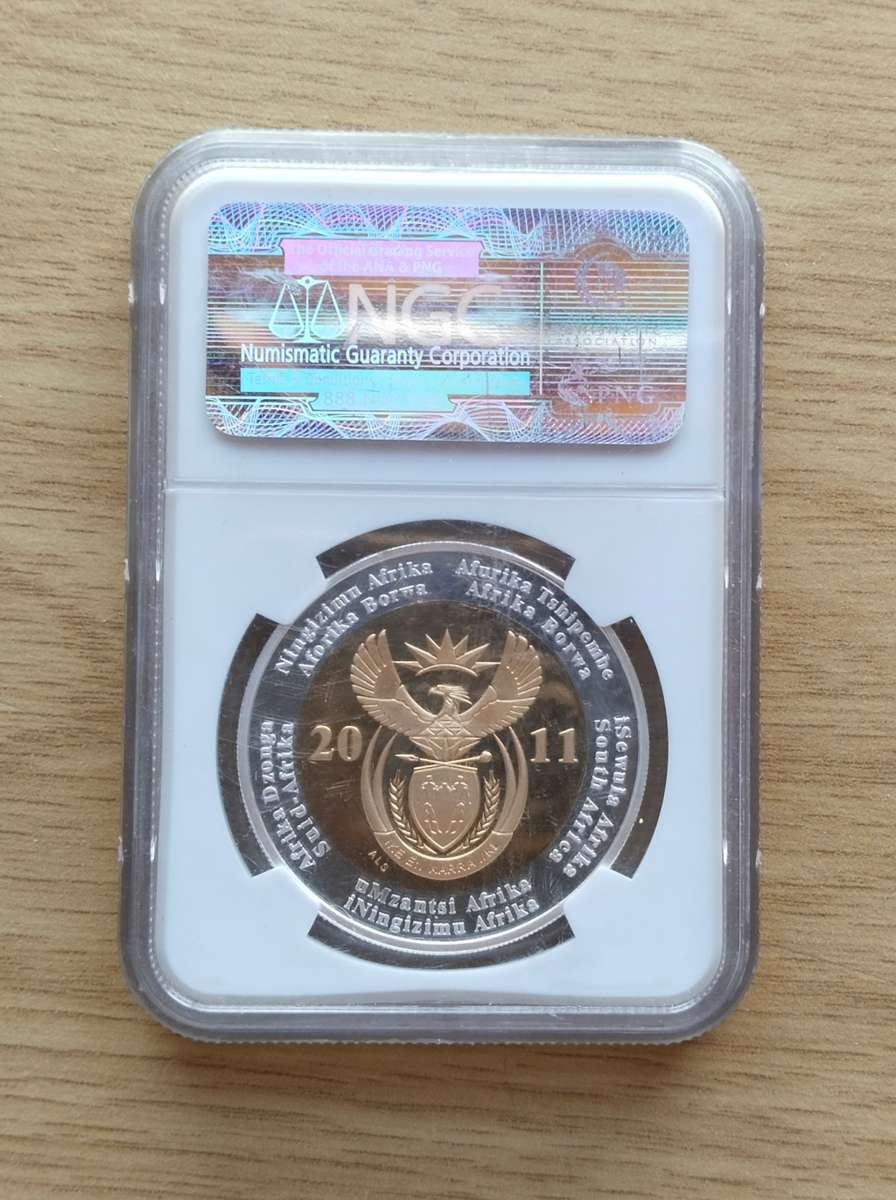Nelson Mandela Sterling silver 2011 Proof 69 Ultra Cameo R5 NGC