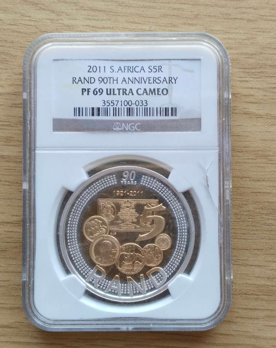 Nelson Mandela Sterling silver 2011 Proof 69 Ultra Cameo R5 NGC