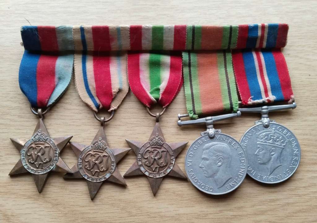 WW11 Group Medals. No name.