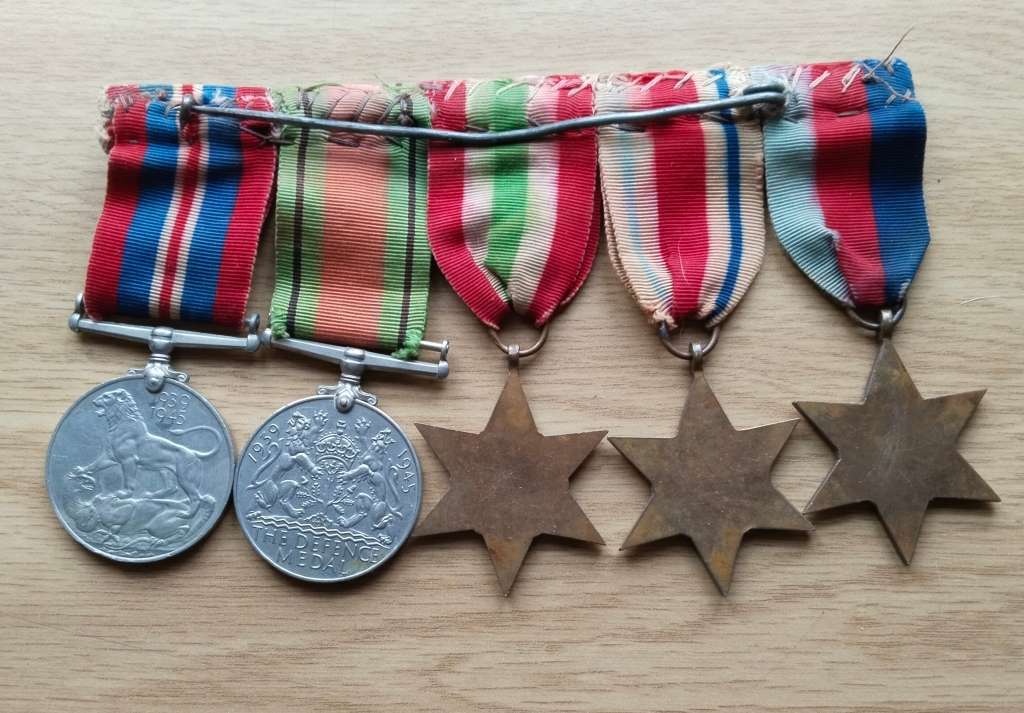 WW11 Group Medals. No name.