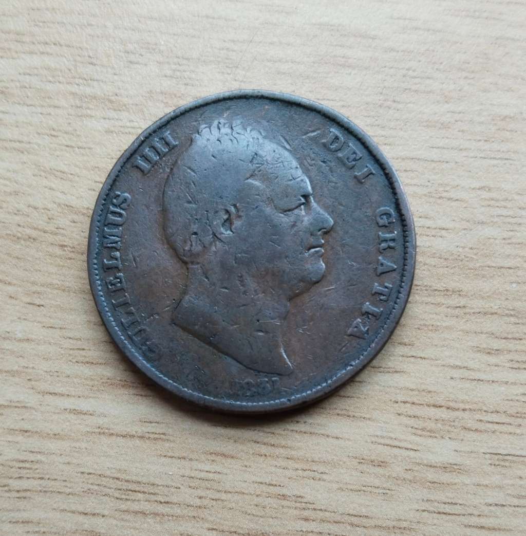Great Britain 1831 King William 1111 Half Penny.