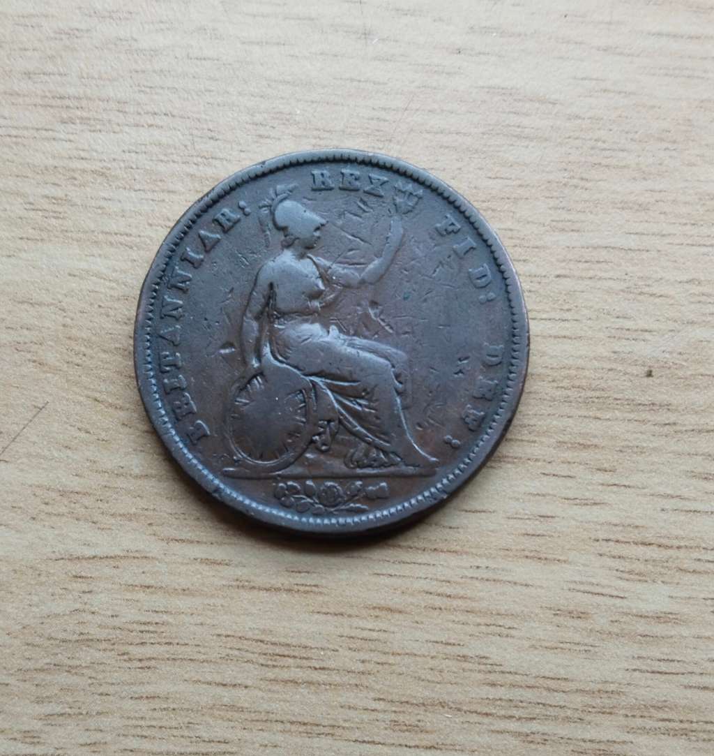 Great Britain 1831 King William 1111 Half Penny.