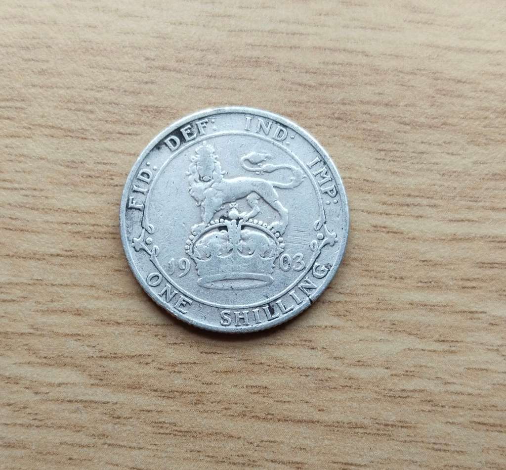 Great Britain King Edward VII 1903 Silver Shilling.