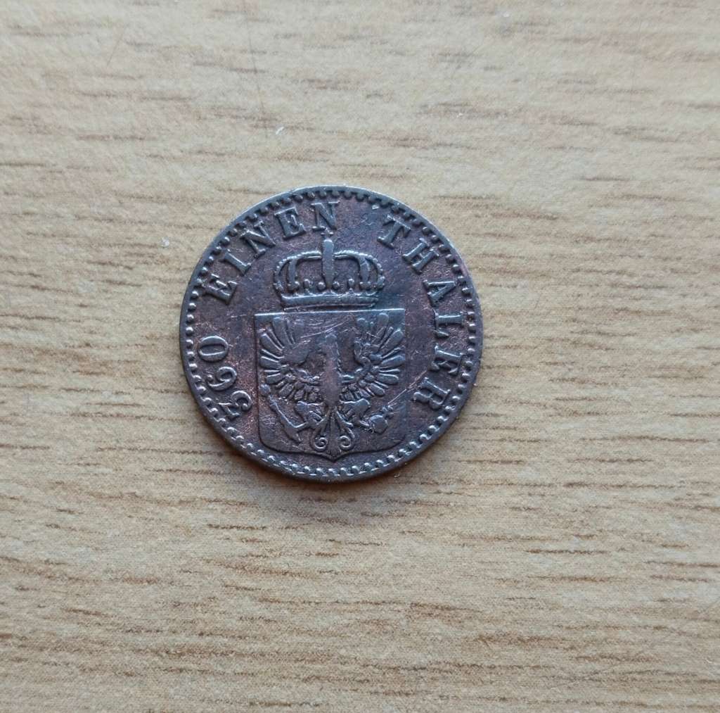 German States Prussia 1863 A 1 Pfennig. Good condition.