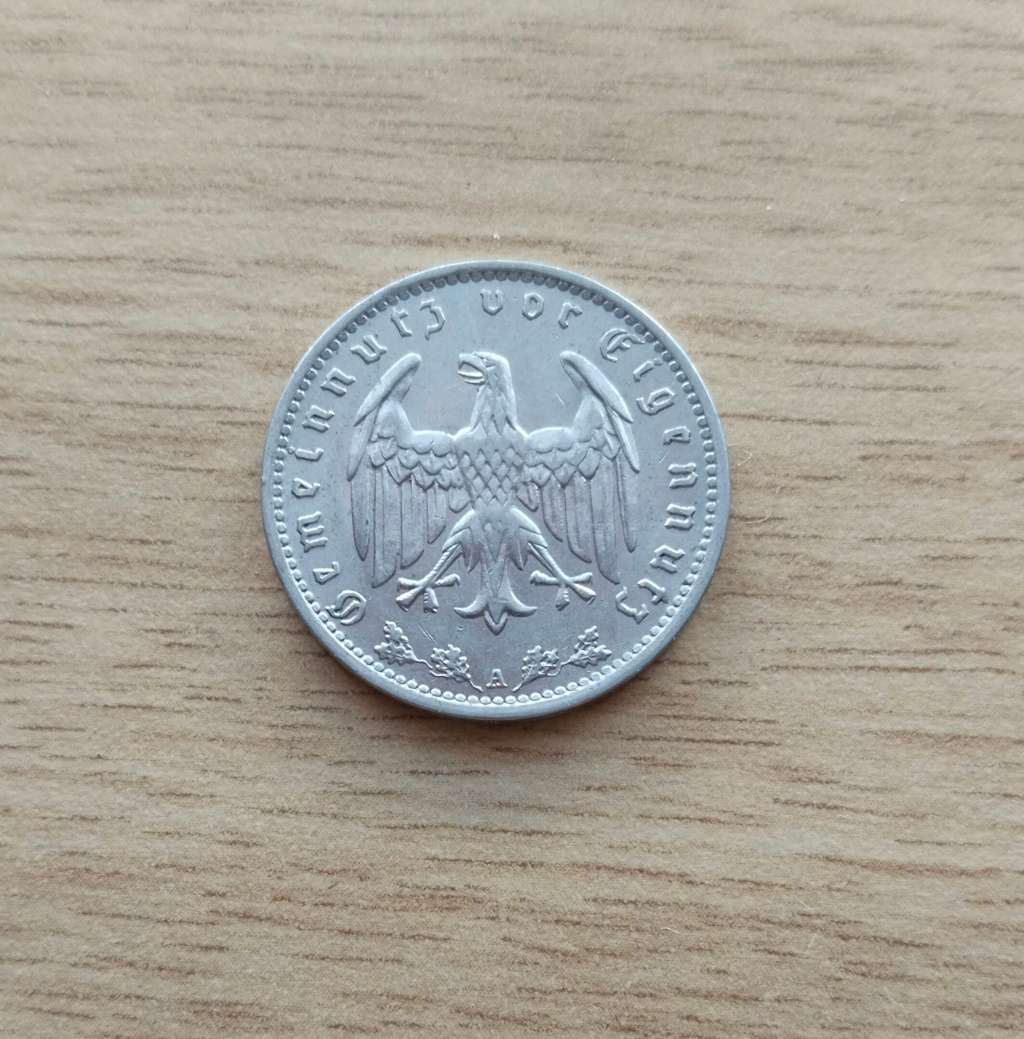 Deutsche Reich 1938 A 1 Reichsmark.