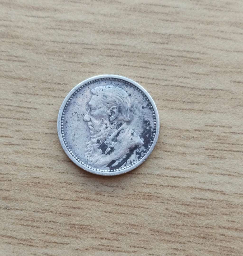 ZAR Paul Kruger 1893 Silver Threepence.