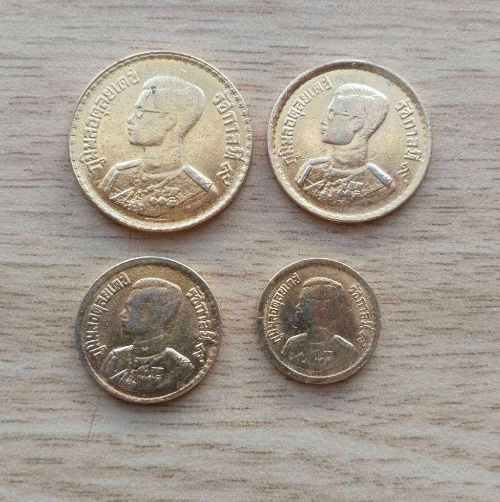 Set of gold plated Thailand coins. ( Will make a great gift)