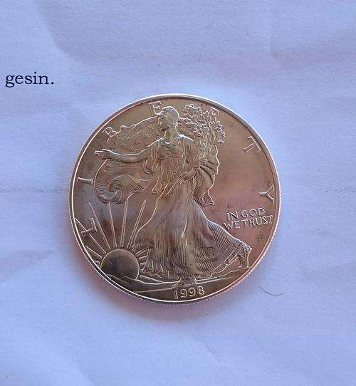 1 oz walking liberty American Eagle 1998 fine silver