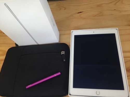 Apple iPad Air 2 | Cellular | 4G | WiFi | 64GB | Silver | Original Case with Charger