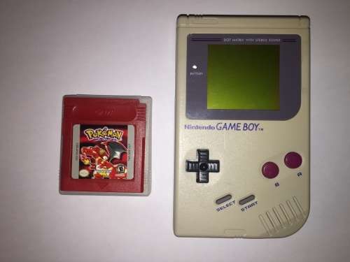 ORIGINAL GAMEBOY - Game Boy (DMG-01) with Pokemon Red (collectors item) - retro