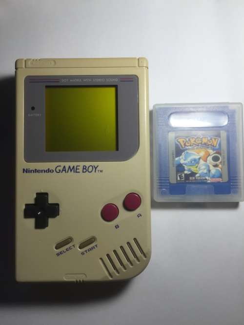 ORIGINAL GAMEBOY - Game Boy (DMG-01) with Pokemon Blue (collectors item) - retro
