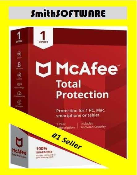 McAfee TOTAL Protection 1 Device 10 YEAR