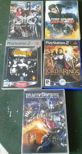 PLAY STATION 2 GAMES (5  OFF) the last stand,tom cruise,gateway black monday ,lord of the rings, tra