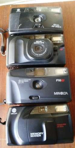 VINTAGE 4X MINOLTA Cameras   (GOOD FOR COLLECTOR)