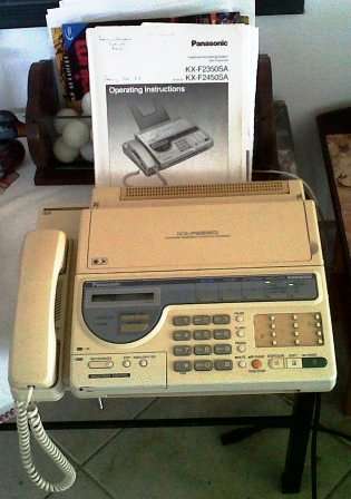 PANASONIC TELEPHONE ANSWERING SYSTEM WITH FACSIMILE