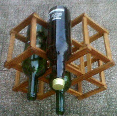 Wine Rack Wood  (Collapsible)