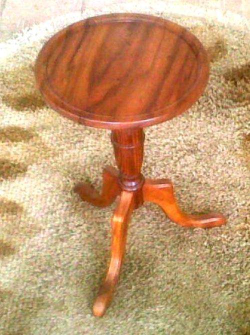 Vintage  WINE SIDE TABLE 280mm dia round 470mm height