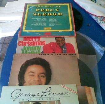 Vintage 4x lp (THE BEST OF PERCY SLEDGE & ,GEORGE BENSON,JOHNNY MATHIS