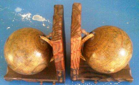 Vintage/Antique Globe book ends