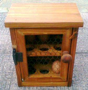 WOOD EGG CABINET