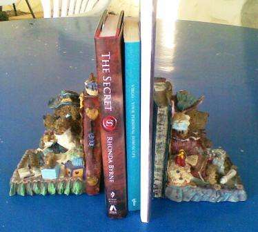 2x BOOK ENDS TEDDY BEAR
