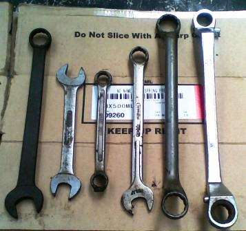 6X ASSORTED SPANNERS