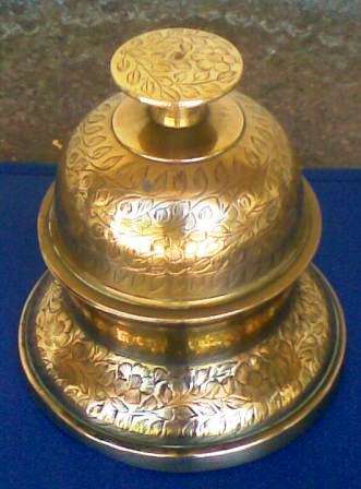 STUNNING  ORIENTAL  BRASS  BELL