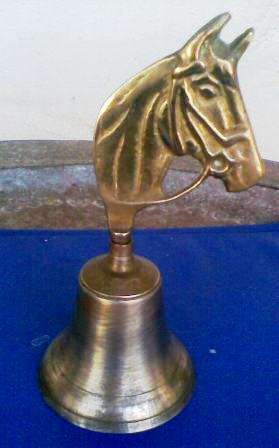 BRASS  BELL (HORSE HEAD)