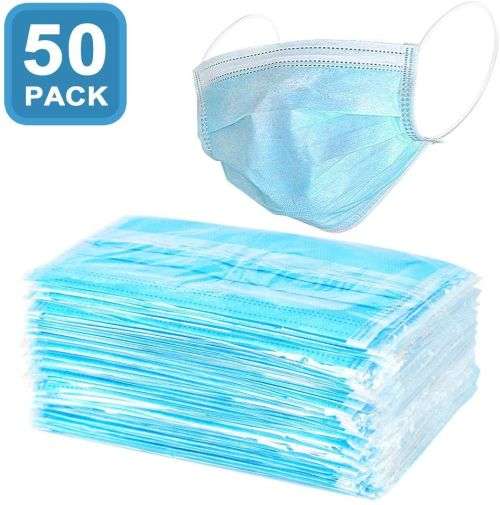 50 Pack Disposable Face Mask