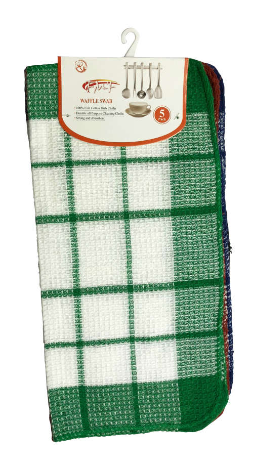 FMF 5 Pack Waffle Dish Swab 35x35cm