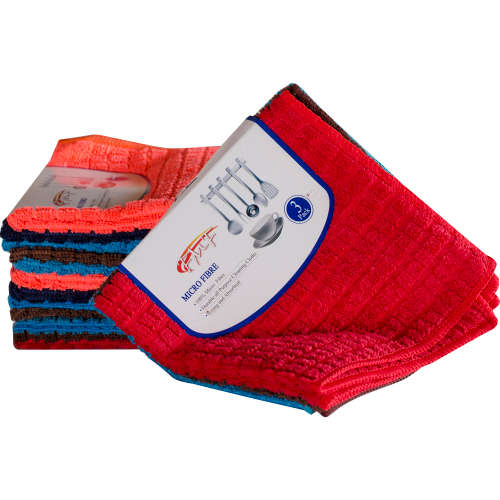 FMF 3 Pack Assorted Micro Fibre Cloth 35 x 35cm