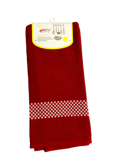 FMF 2 Pack Assorted Dobby Stripe Dish Cloth 45x70cm