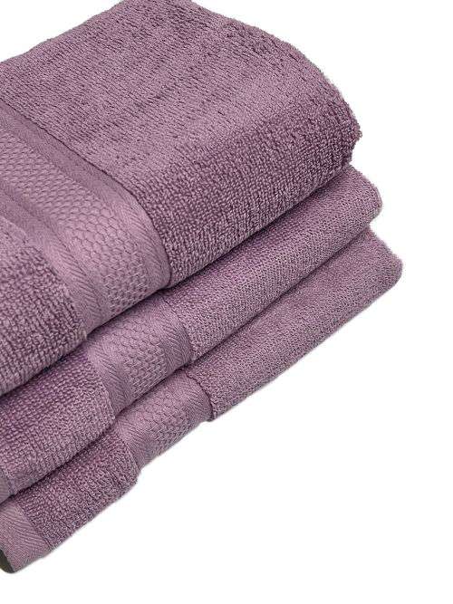 FMF 3 Pack Soft Hand Towel 50 x 100cm - Purple
