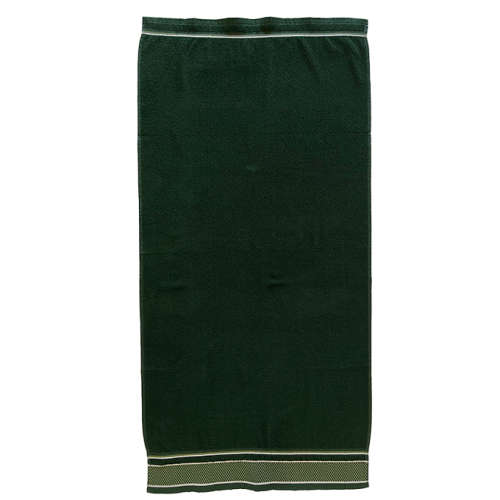 FMF 2 Pack Dobby Bath Towel 70 x 145cm - Bottle Green